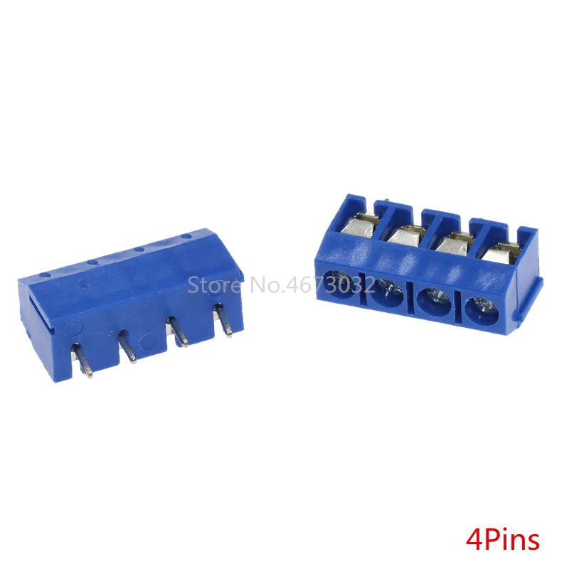 10pcs KF301-5.0-2P KF301-3P Pitch 5.0mm KF301-2P Straight Pin PCB 2 Pin 3 Pin 4Pin Screw Terminal Block Connector