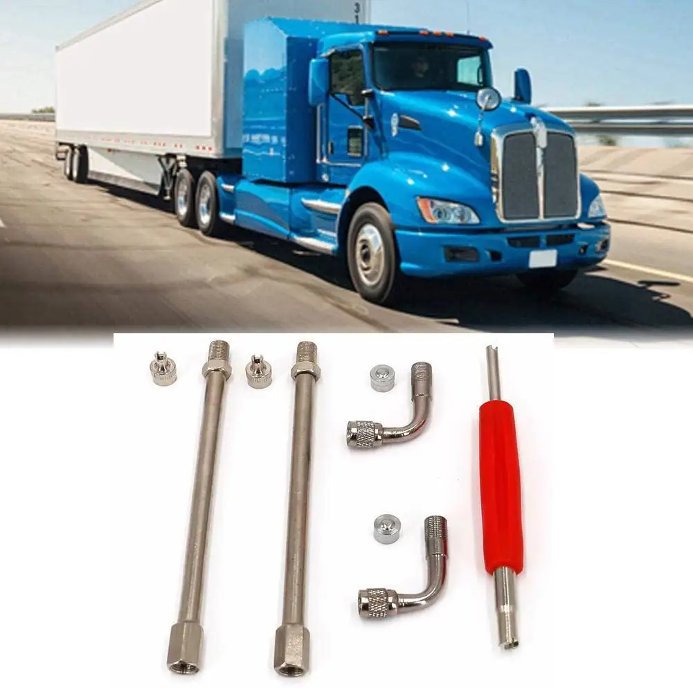 

5X 90 градусов + шинного клапана Удлинительный адаптер удалитель сердцевины для автомобильного грузовика пикапа, можно использовать при грузовых автомобилей Туристические и т. д