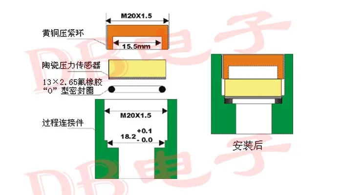 5pcs 새로운 ForCeramic 압력 센서 전송 모듈 (압력 트랜스미터 코어) 패키징 별도로 구매해야합니다