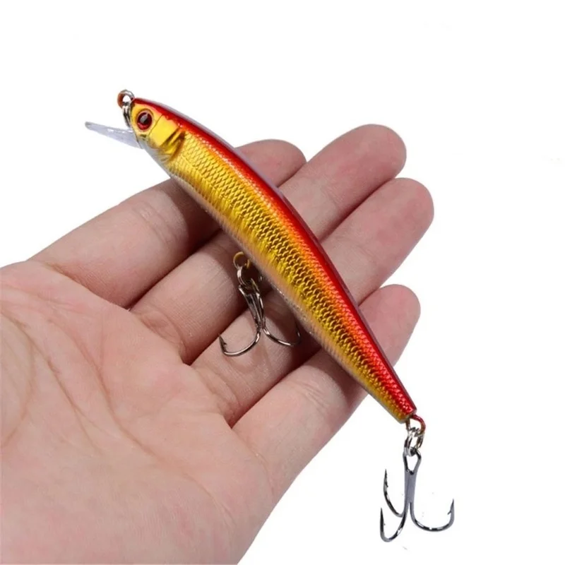 Iscas de pesca flutuantes wobbler, iscas artificiais duras para pesca, crankbait, pesca de carpas, equipamento de pesca, 8.2g, 10cm, 1 peça