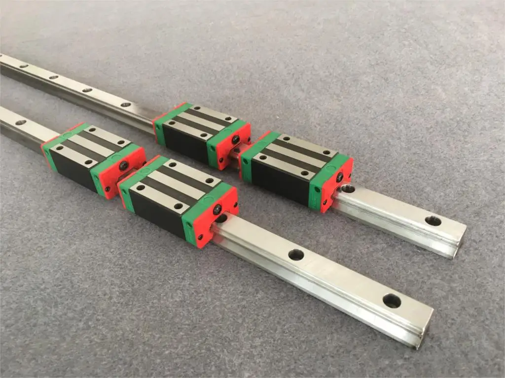 

25MM 2pcs HGR25 linear rail 750 800 850 900 950 1000mm CNC Parts and 4pcs HGH25CA or HGW25CA linear guide rails block