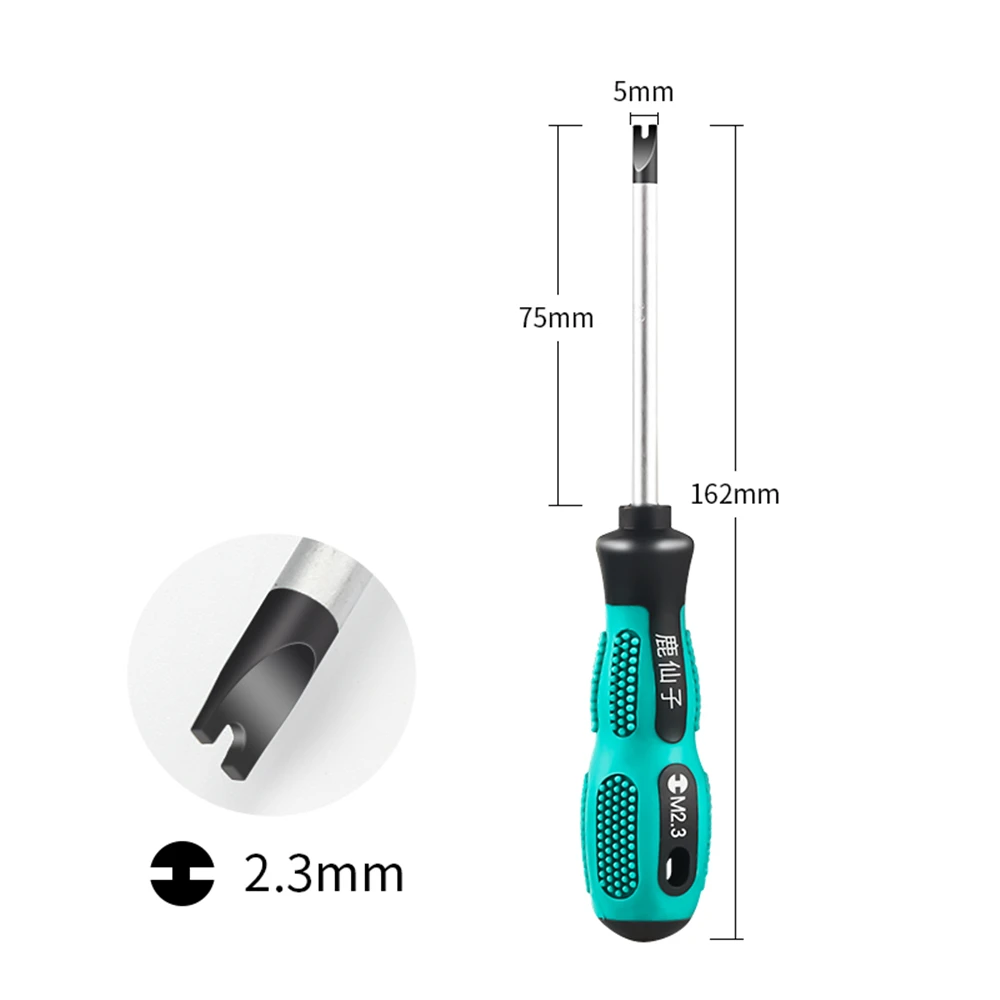 LUXIANZI 4pcs Screwdriver Kit U Fork Type Magnetic Bit 1.7/2.0/2.3/2.6 With Insulated Handle Multi-Function Hand Tool Set