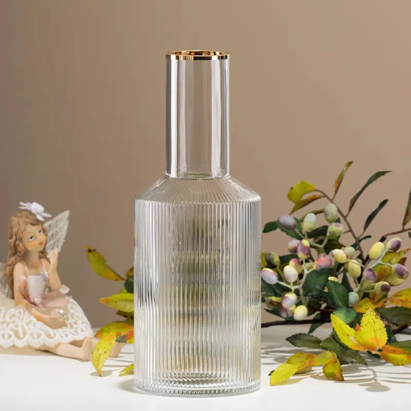 Transparent Glass Vase Decoration Flask Living Room Flower Home Aromatherapy Bottle Simple Essential Tool Creative Nordic Bottle