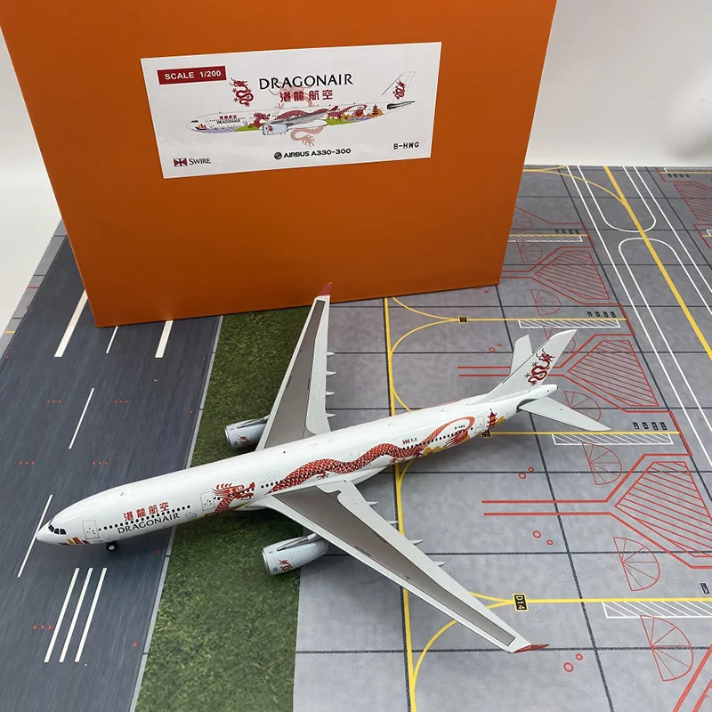 Diecast 1/200 Scale Dragonair A330-300 Alloy Passenger Aircraft Finished Model Airplane Collection Souvenir Ornaments Display