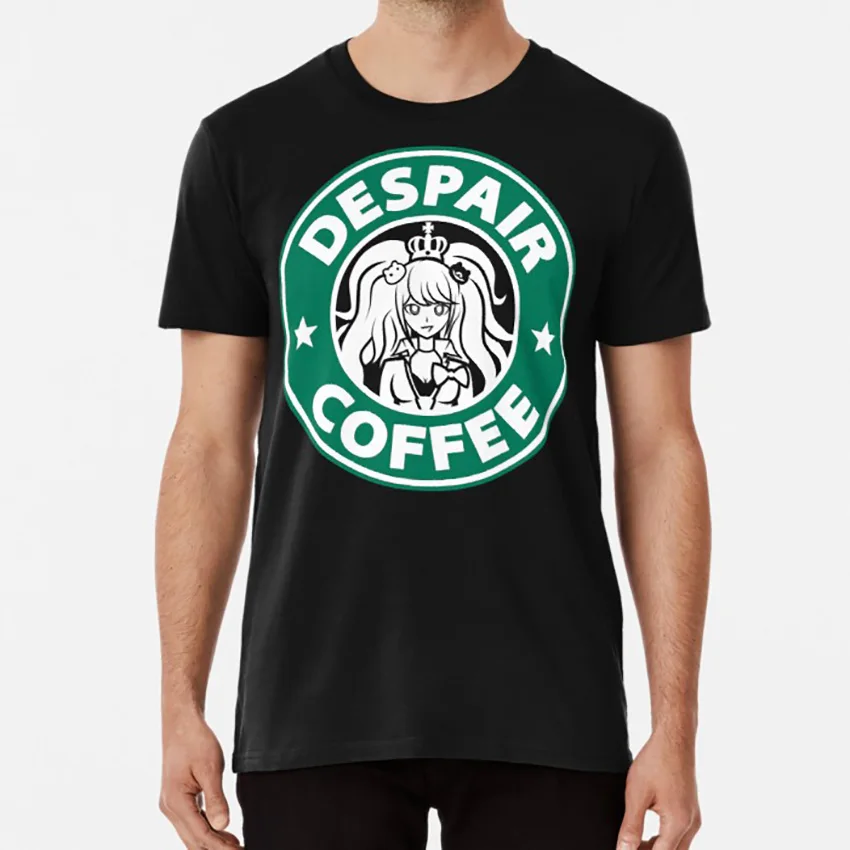 Despair Coffee / Danganronpa T Shirt Danganronpa Dangan Ronpa Junko Enoshima Monokuma Coffee Parody Anime Videogame Funny