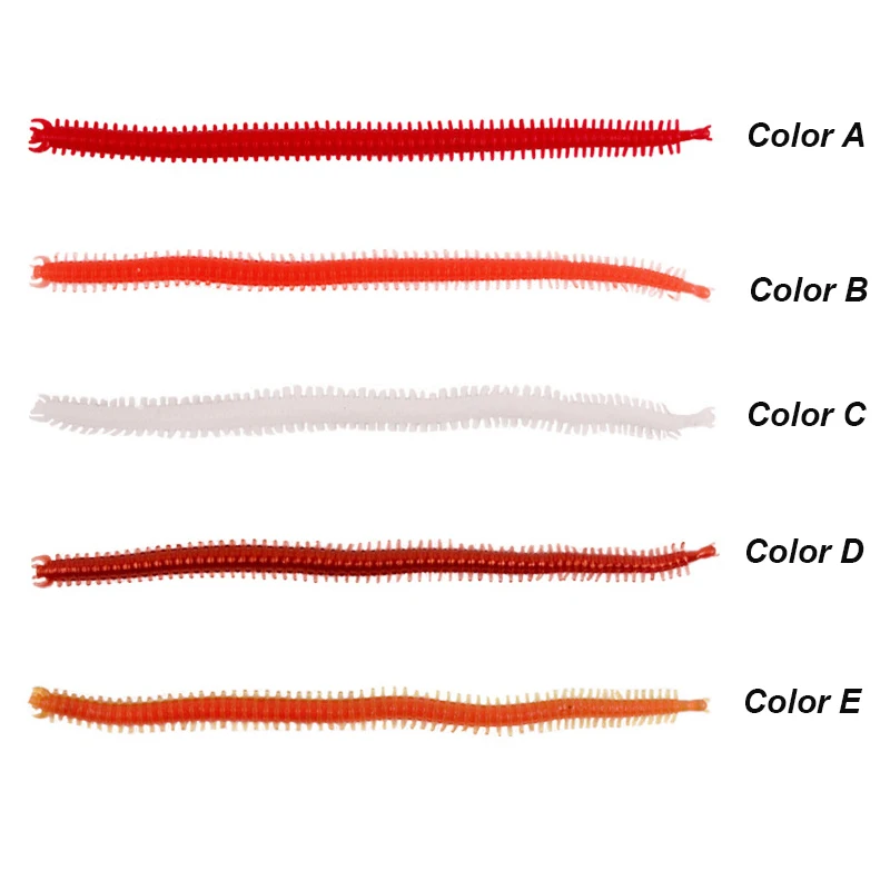 YUCONG 10PCS Soft Sandworm Baits 135mm-1.9g Silicone Earthworm Lures Rubber Fishing Wobblers Sea Silkworms Swimbaits Isca Pesca