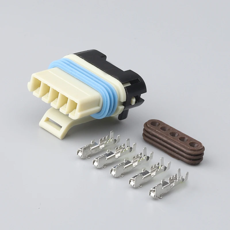 100 Sets 5 Pin Auto EGR Valve Cable Connector Waterproof Female Plug Sockets