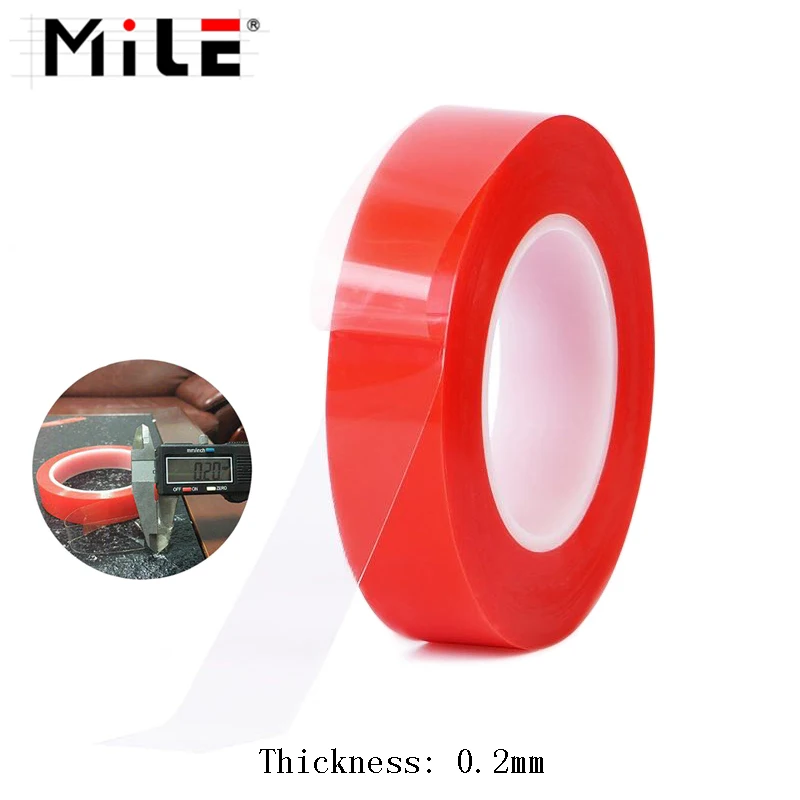 MILE 1 Roll 25m Cell Phone Repair Tape Heat Resistant Double-sided Transparent  Adhesive Tape Sticker 2mm 3mm 6mm 8mm 10mm 20mm