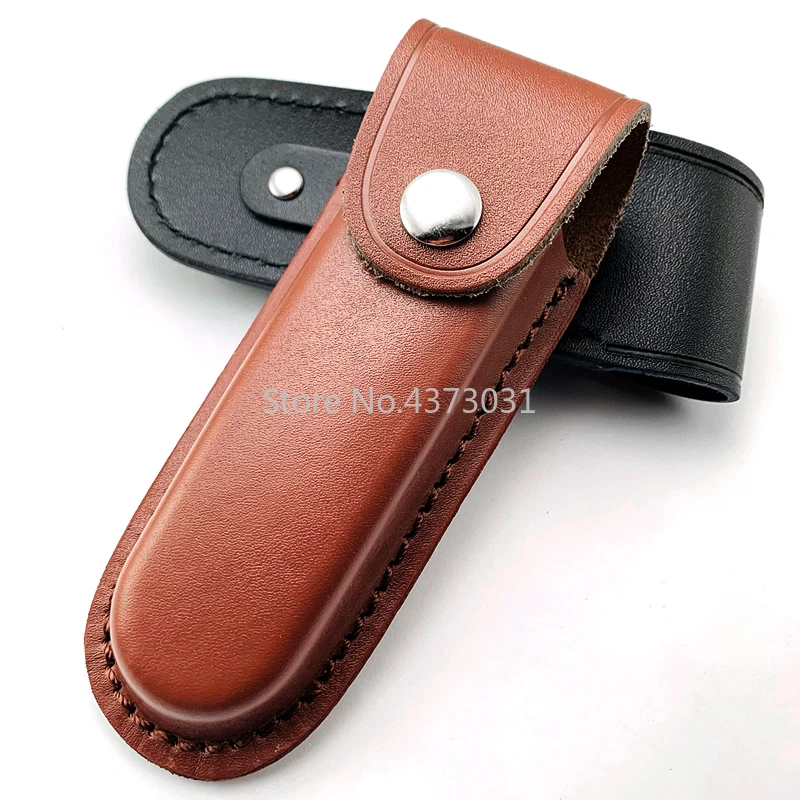 Black/brown Folding Knife Sheath Holster Leather Knife The First Floor Leather Knife Sheath For Swiss knife