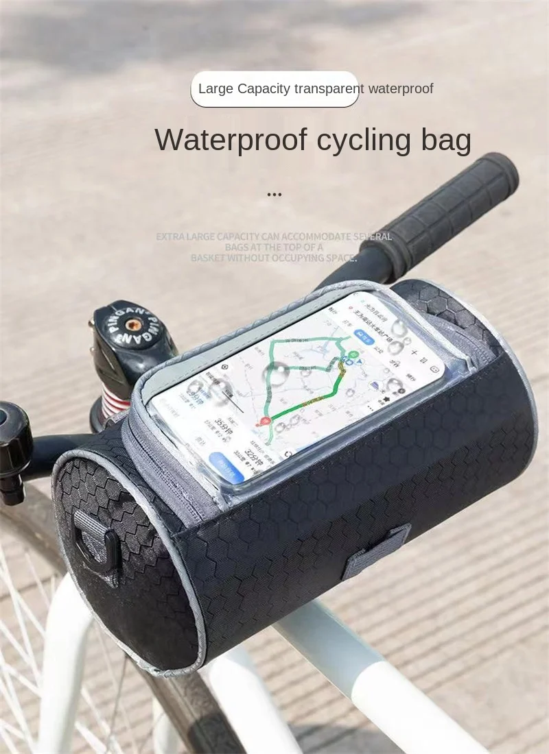 Bicycle Frame Bag Waterproof Bicycle Bag Battery Bicycle Bags Handlebar Bag Bicycle Mobile Phone Stand Bag Cycling Bag Crossbody