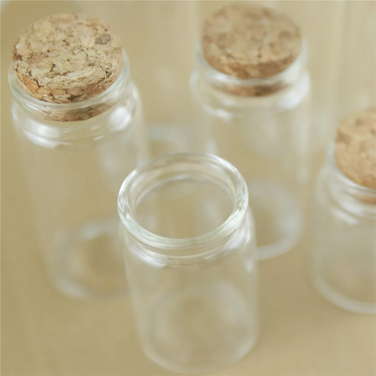 

12pcs/Lot 37*50mm 30ml Wishing Glass Bottles Cork Crafts Tiny Empty Jars Cork Stopper Transparent Travel Souvenir Container