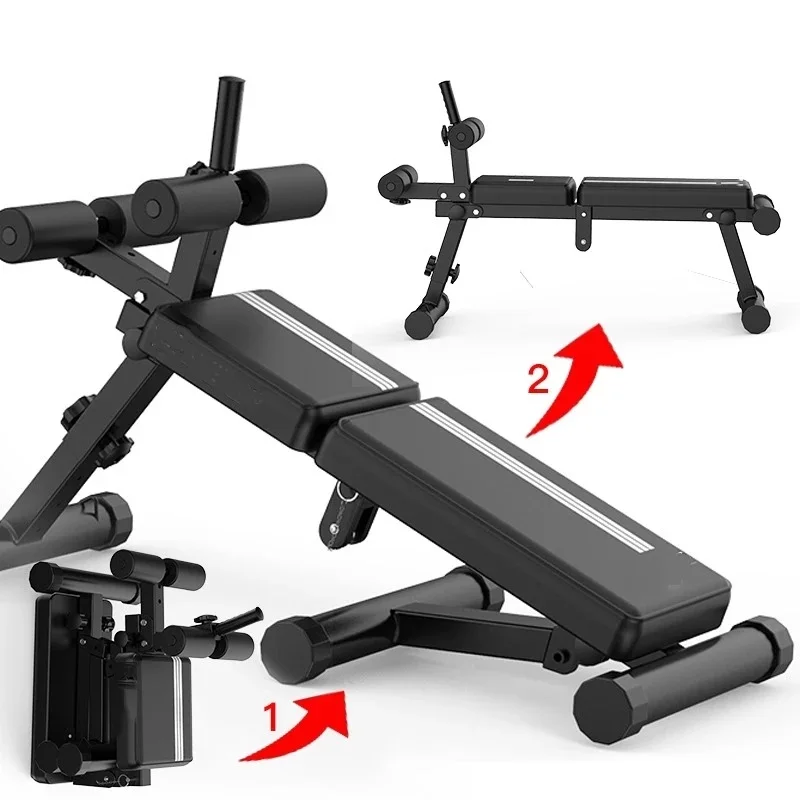 

Multifunctional Home Bench Press Weightlifting who New Supine Board, Folding Abdominal Muscle Board Chair Weight Bench