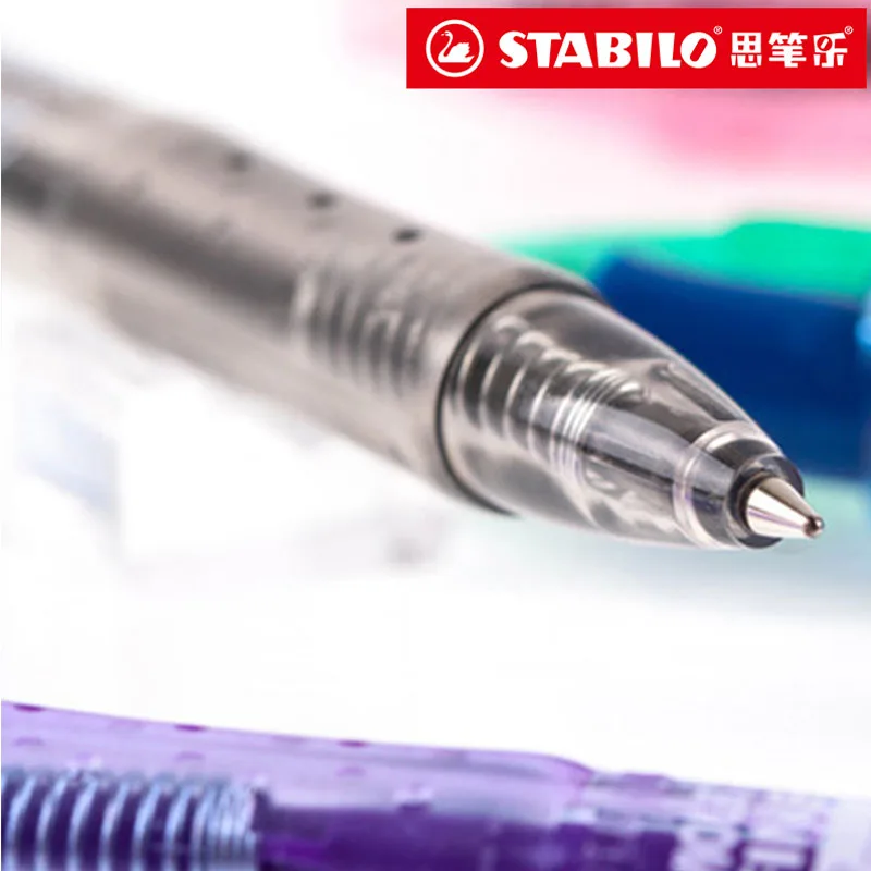 1pcs Stabilo Ballpoint Pen In The Pen 0.38mm Office Ball Pen Student with A Round Pen Press Watery Smooth 6Colors To Choose From