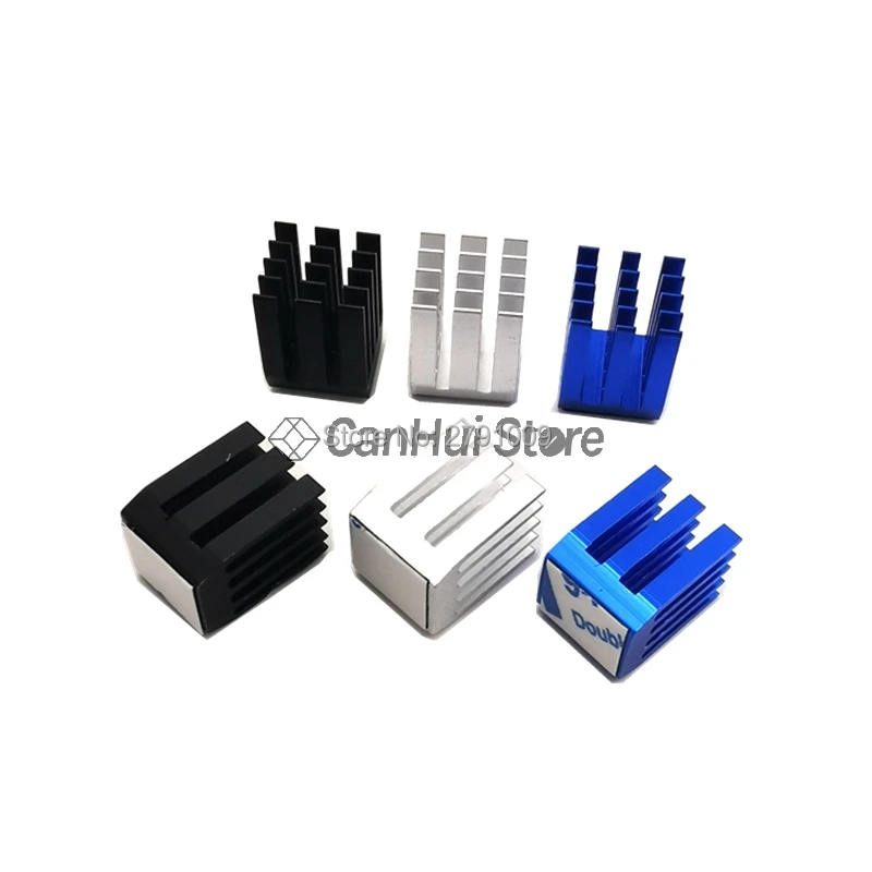 20Pc/Set 9*9*12mm Aluminum Cooling Heat Sink Chip RAM Radiator Heatsink Cooler Gdstime Aluminum Mini IC Chipset Cooling 9x9x12mm