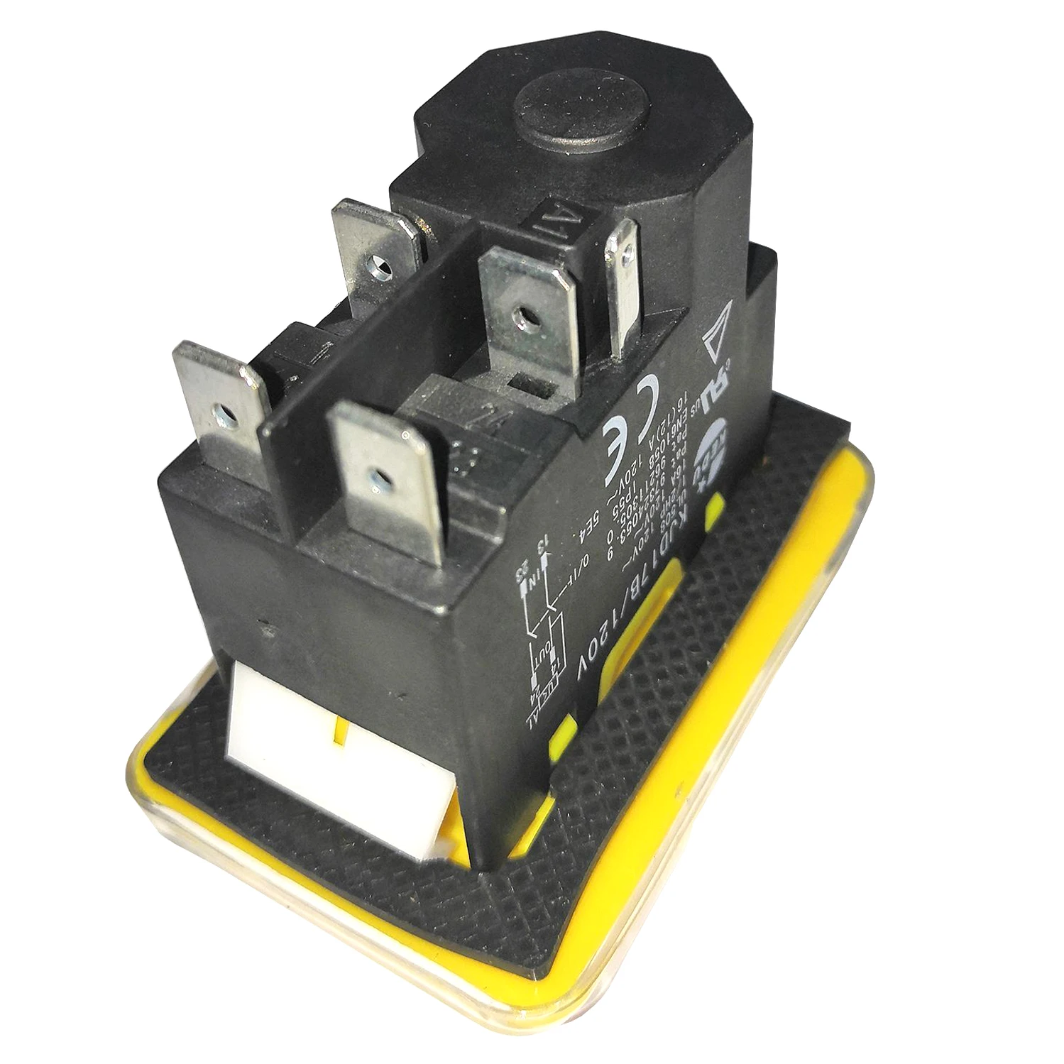 KJD17B/120V KEDU 120V 16A 5Pin 1/2HP Waterproof Pushbutton Switches Electromagnetic Safety Push Button Switch for Lathes image 2