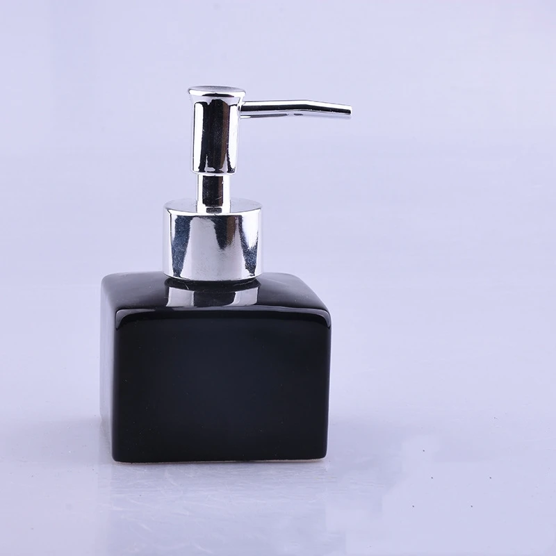 1PC 180ml Ceramic  White/Black Lotion Soap Dispenser Shower Gel Bottle Bathroom Accessories Hand Sanitizer Bottle