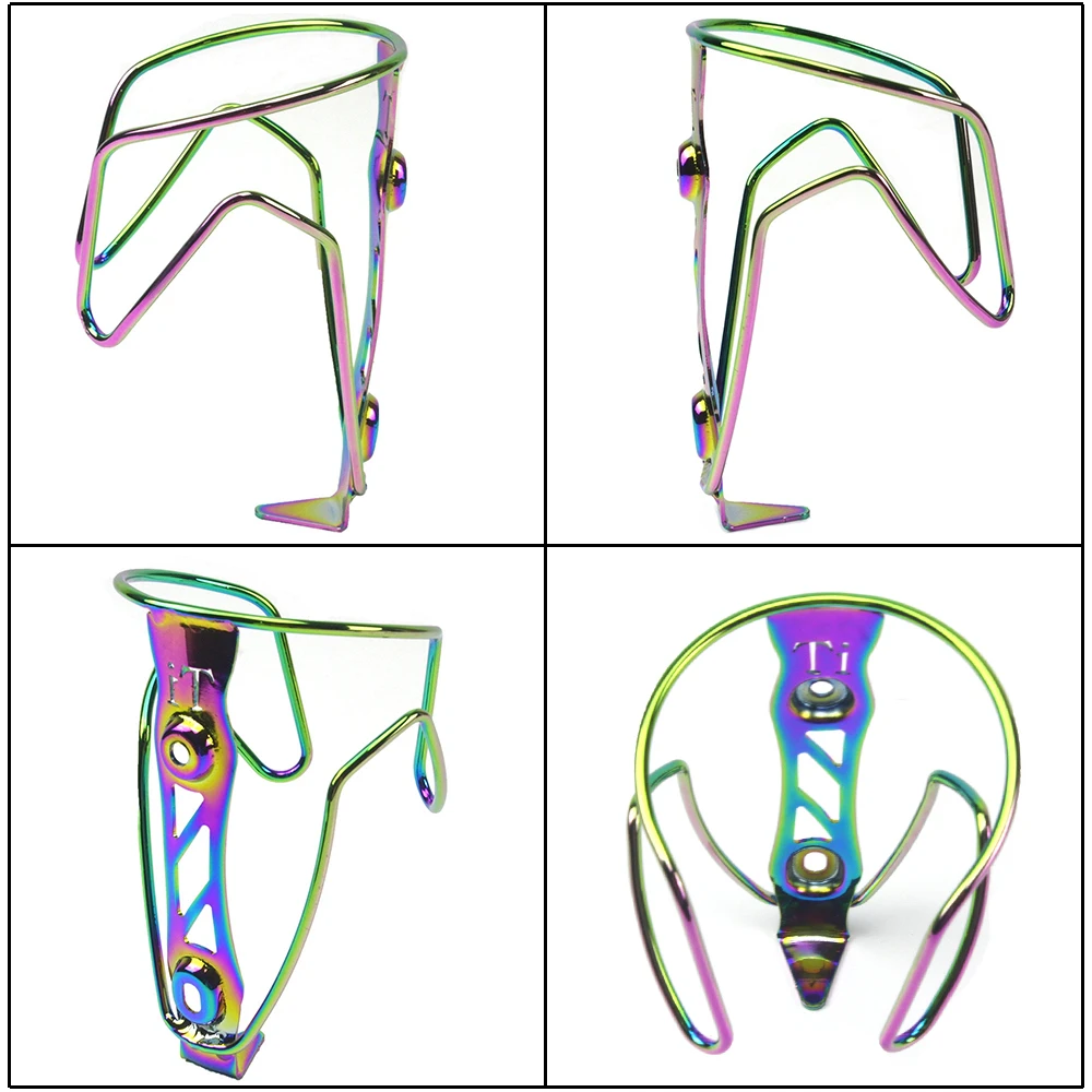 Ultralight Titanium Alloy Bike Water Bottle Cage Rainbow MTB/Road Bicycle botellero Bike Bottle Holder Bike Cycling Bottle Cage