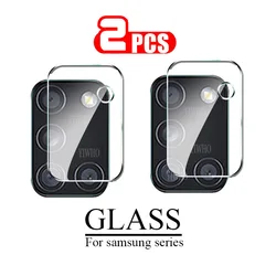 2 Pack Safety Glass on For Samsung Galaxy A21S Camera Lens A31 A41 A21 A11 A51 A71 5G S20 Ultra Plus M31 Screen Protectors Film