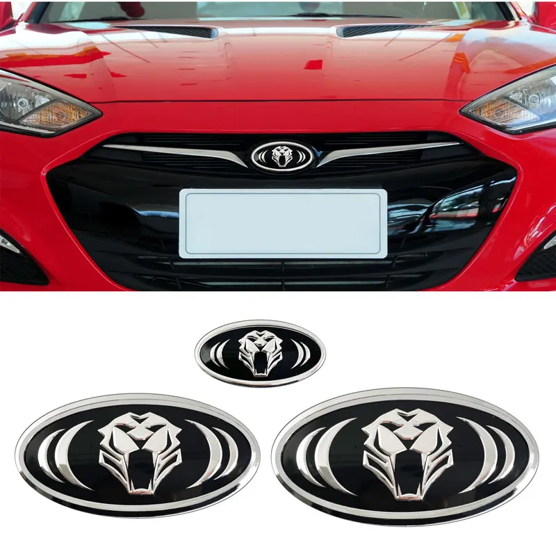 سيارة التصميم النمر شعار شارة سيارة الجبهة هود الخلفي الجذع و عجلة القيادة ملصق لكيا سيراتو سبورتاج R K2 K3 K5 ريو سورينتو #6