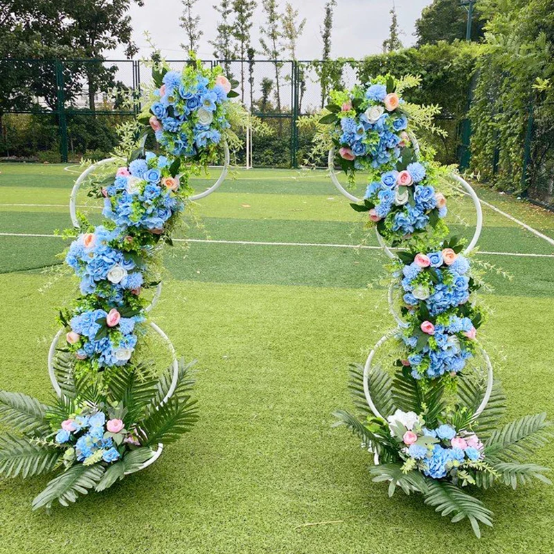 

1.5mWedding Arch Decorative Garden Backdrop Iron Stand Flower Frame Marriage birthday Sign Billboard Party Decoration DIY Arch