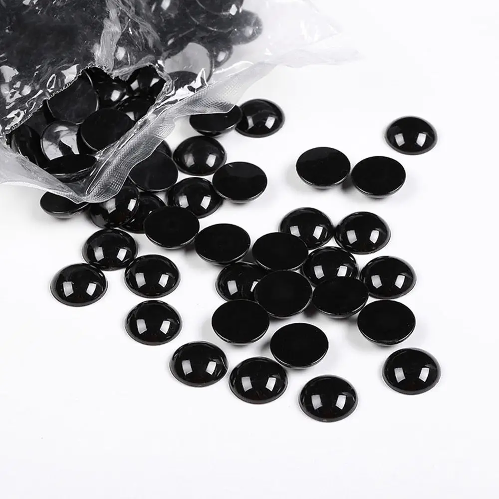 Free Shipping 100Pcs 3-12mm Black Plastic Safety Eyes For Bear doll Animal Puppet DIY Crafts Children Kids Toys Eyes Accessories