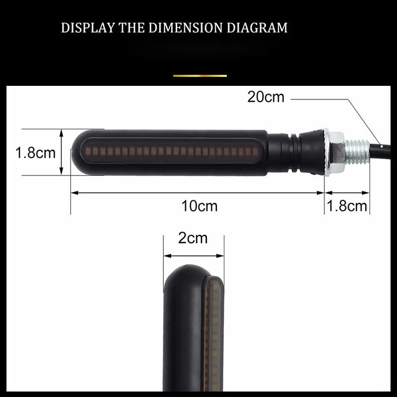 Sinal de freio luz do dia led capa da motocicleta para honda magna 250 bmw c650gt zzr 400 k1600gtl yamaha tzr kymco centro 300i