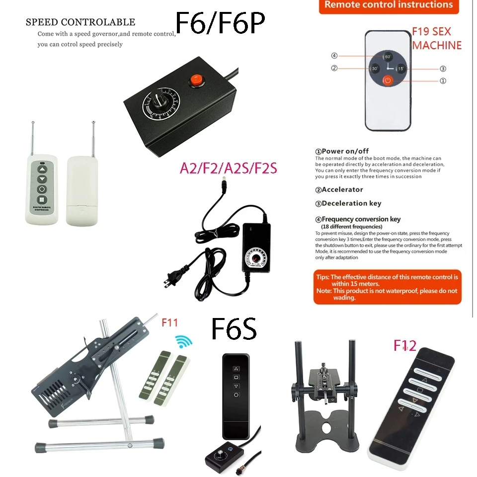 FREDORCH Sex machine remote control and speed controller collection Wire controller Applicable Model F6 F6S  F6P F19 F11  A2 F2