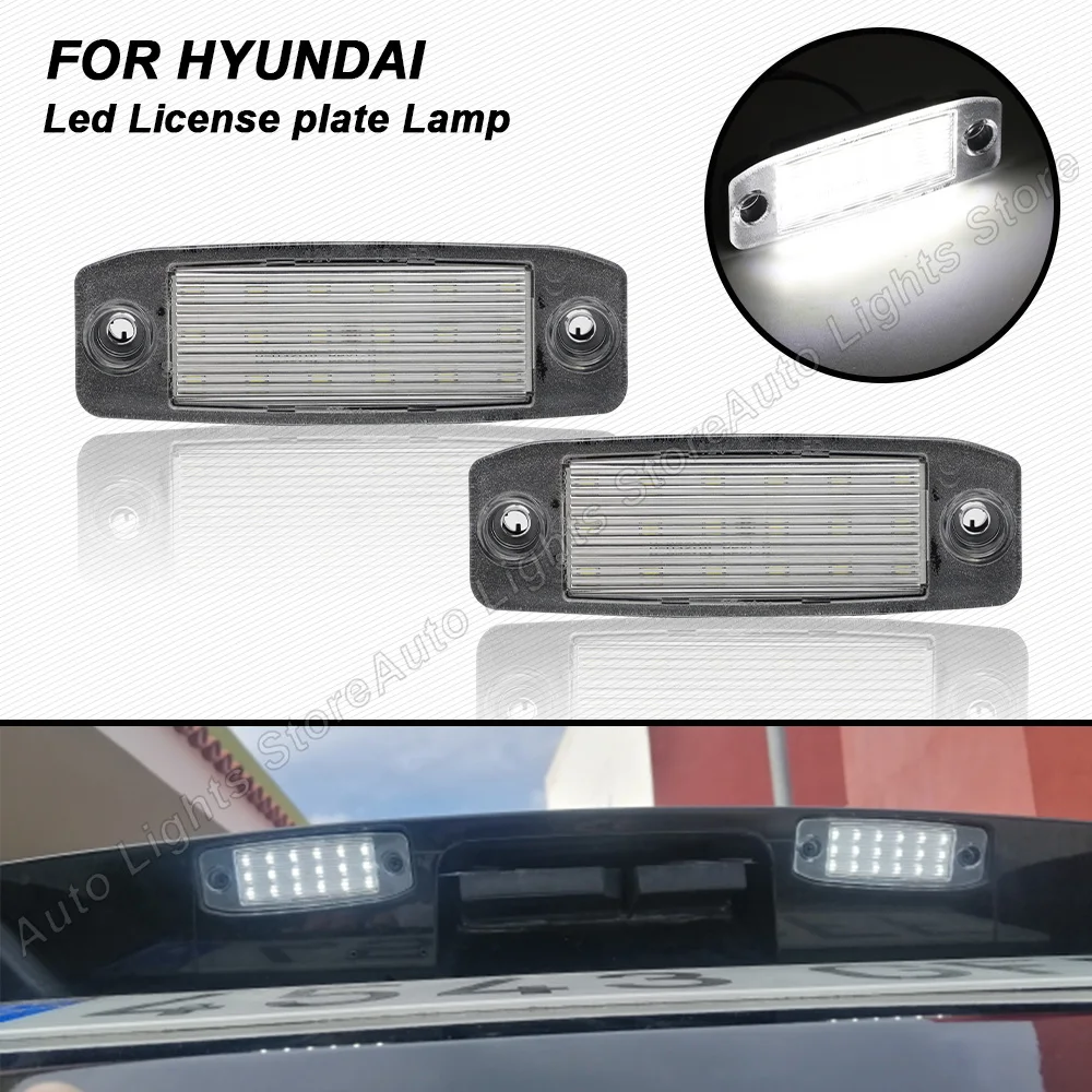 

2Pcs LED License Plate Lamp LED Number Plate Light For Hyundai Tucson 2005 2006 2007 2008 2009 Kia Sportage 2011-2016 Creed