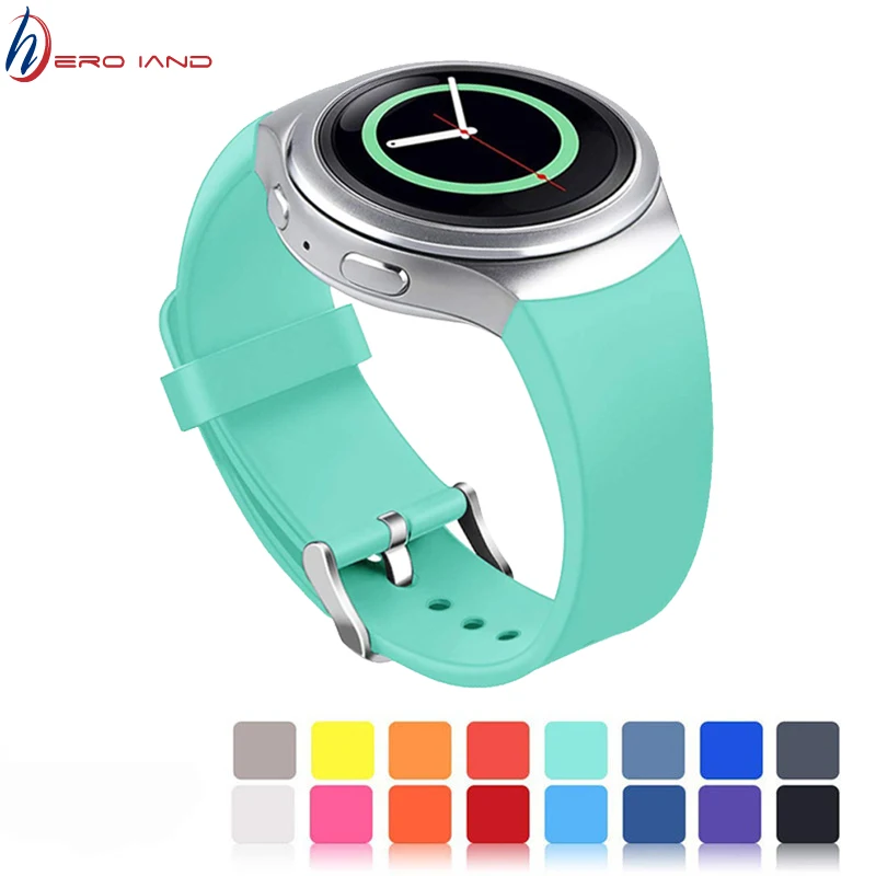 

For Samsung Gear S2 Sport Strap/Samsung galaxy watch band R720 R730 Smart Watch Band Silicone wrist bracelet correa watchband