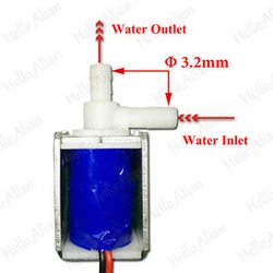 Mikro Mini Solenoid vana DC 6V 12V 24V normalde kapalı N/C su vana kontrolü N/C vana