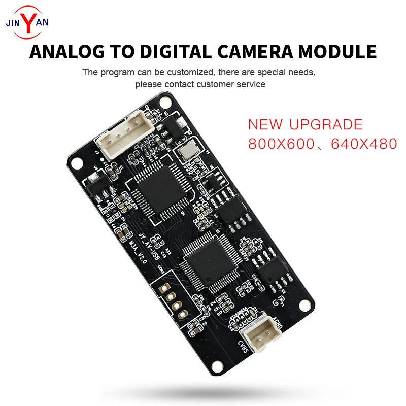 Analog to USB digital signal CVBS to USB camera snowflake AV TO USB video conversion module board