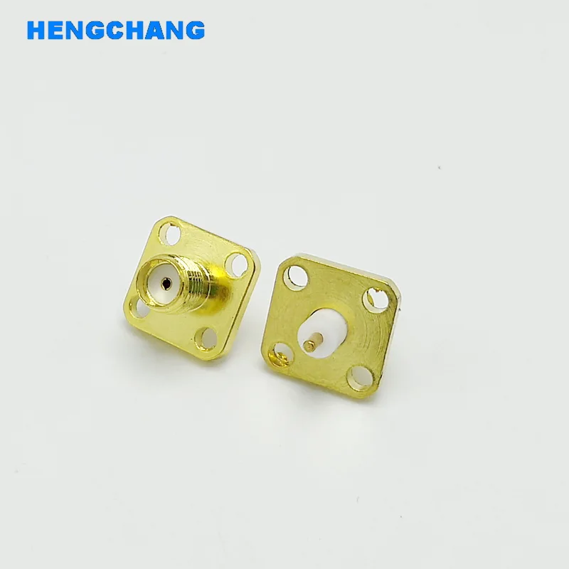 SMA หญิง 4-รู 12.7 มม.หน้าแปลน 10pcs