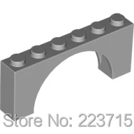 * Кирпич W. Лук 1x6x2*20 шт., деталь для блока просвещения №, совместима с другими сборными элементами