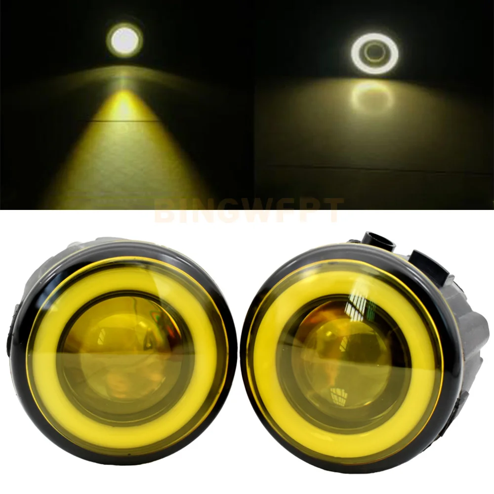 Angel Eye LED Fog Lights Headlight Lamp Assembly For Infiniti QX50 QX70 G37 Q60 G25 M56 M37 For Nissan Murano X-Trail T31 E11