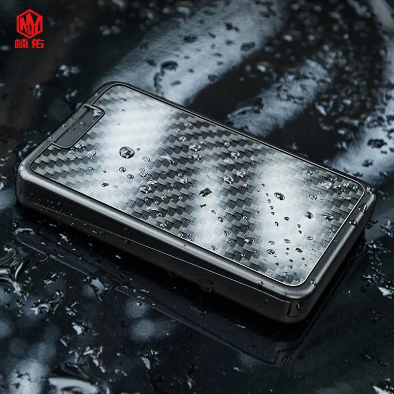 EDC Tool Anti-degaussing Wallet anti-theft Brush Carbon Fiber Mini NFC Credit Card Bank Card Box