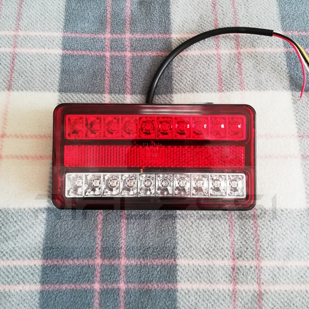 2Pcs 12V Trailer Tail Light Cargo Light LED Truck Rear Lights RV Van Back Headlights Position Brake Turn Signal Lamp