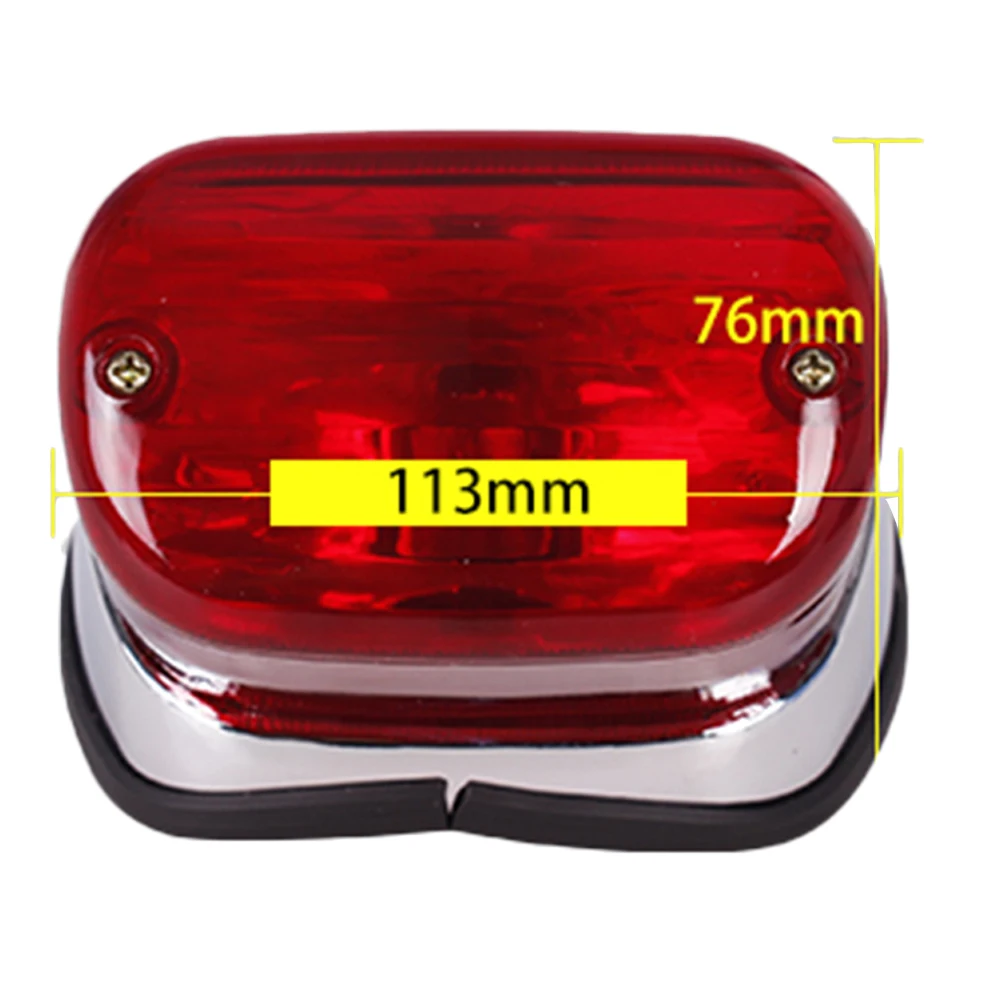 1PC Motorbike Tail Brake Light Rear Indicator Stop Lamp For Yamaha Virago XV250 XV400 Red