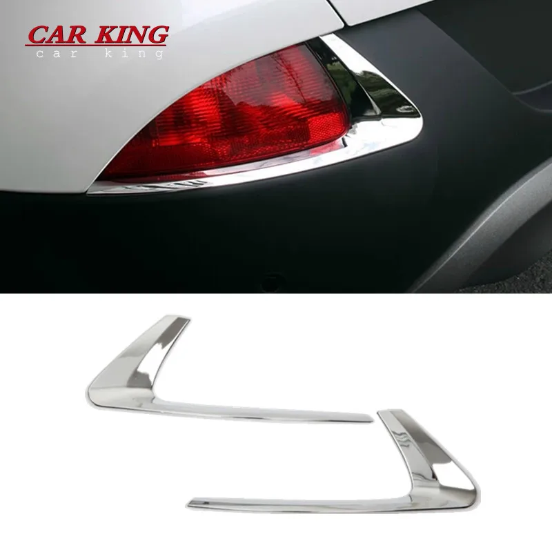 

For Renault Kadjar 2015 2016 2017 2018 Chrome Rear Fog Light Lamp Cover Eyebrow Bezel Trim Molding Decoration Car Accessories