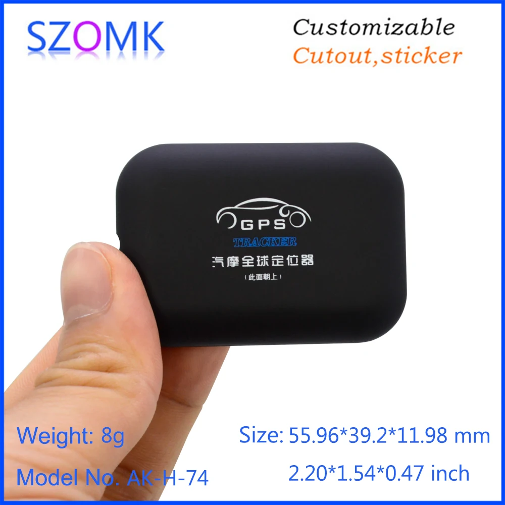 1Piece 56*39*12mm szomk plastic enclosure for electronics GPS tracking locator instrument housing diy bluetooth plastic box