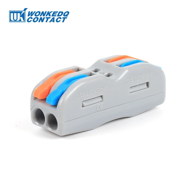 222 422/423 Compact Wire Connector Quick Push-in 4/6 Pin Splicing Terminal Block 28-12 AWG Electrical Wring Cable Connectors