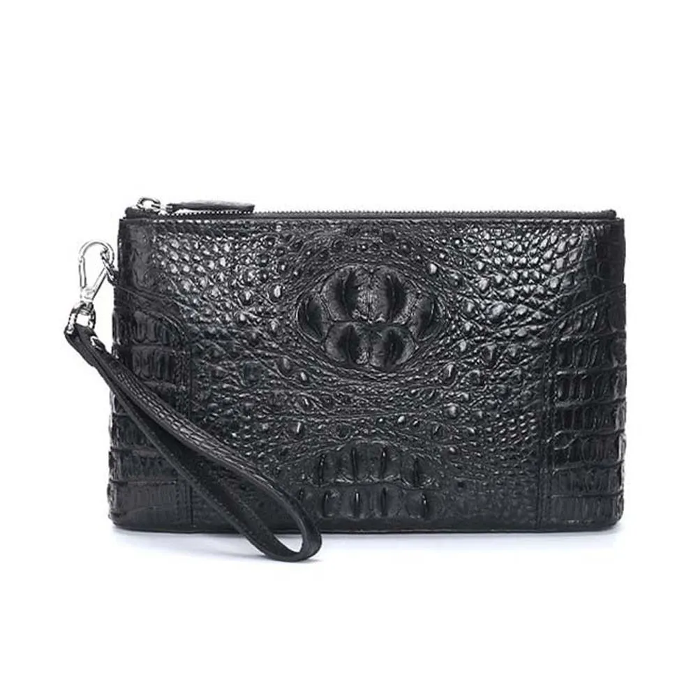 madun Import  crocodile bag Handbag  male  high-capacity men clutch bag  male  Business bag  handbag  Grab bag  black