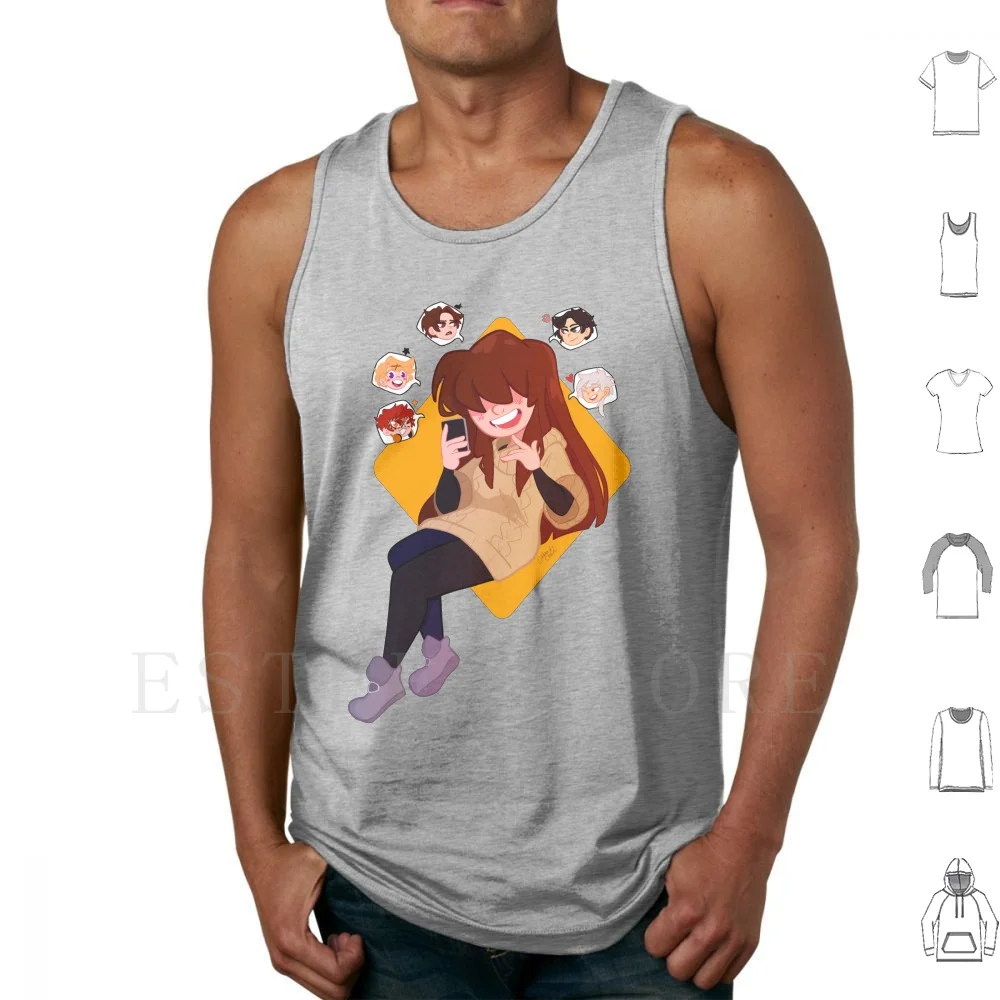 Mystic Messenger-Who Will You Choose ? Tank Tops Vest Sleeveless Mystic Messenger Zen Mystic Messenger Zen Mm 707 Mystic
