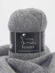 YUYOYE 100%Wool Yarn 4-Ply Hand Soft Fluffy Crochet Yarn for DIY Knitting Warm Mink Woolen Thread Worsted Handmade Line 50g/Ball