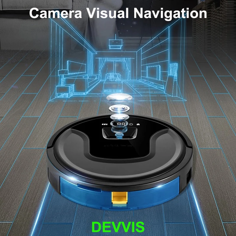 2021 Mới Nhất Camera Hình Ảnh + Con Quay Dẫn Đường Ướt Và Khô Robot Hút Bụi Tuya WiFi Ứng Dụng Bộ Nhớ Thông Minh, điện WaterTank