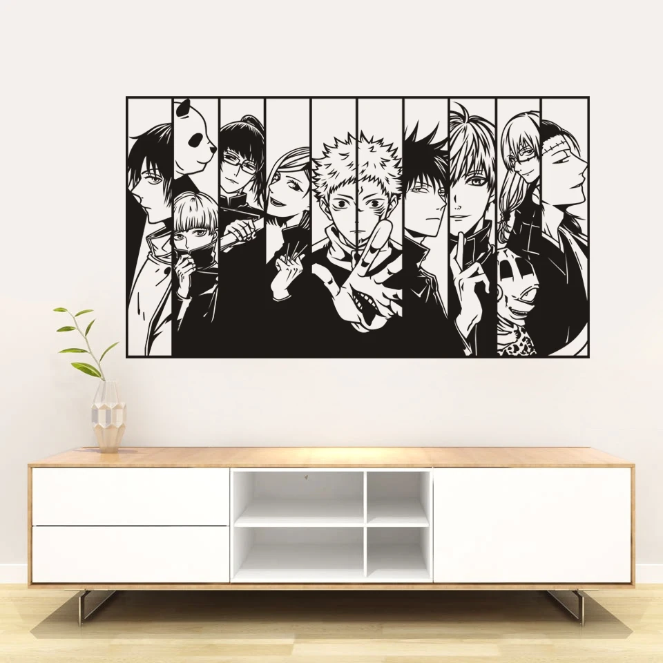 Jujutsu Kaisen Itadori Yuji decoration  for bedroom home decor abstract wall art manga room decor декор на стену