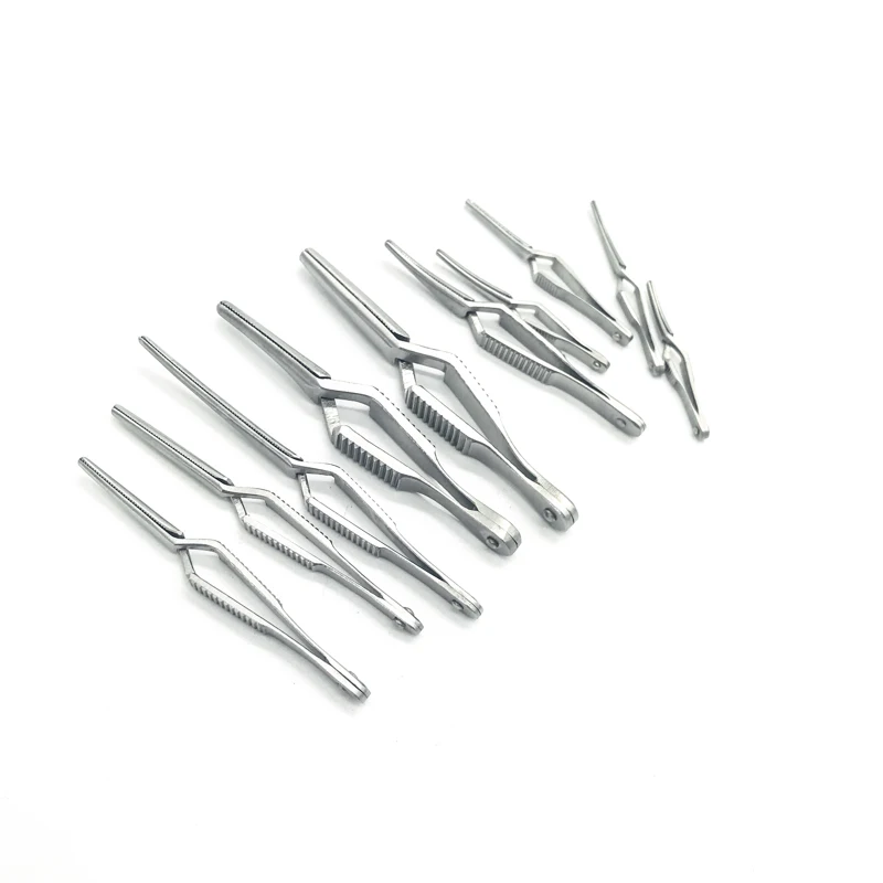 Arterial venous clamping blood vessel clip clip-down device temporary blocking clip Veterinary Surgical Instruments