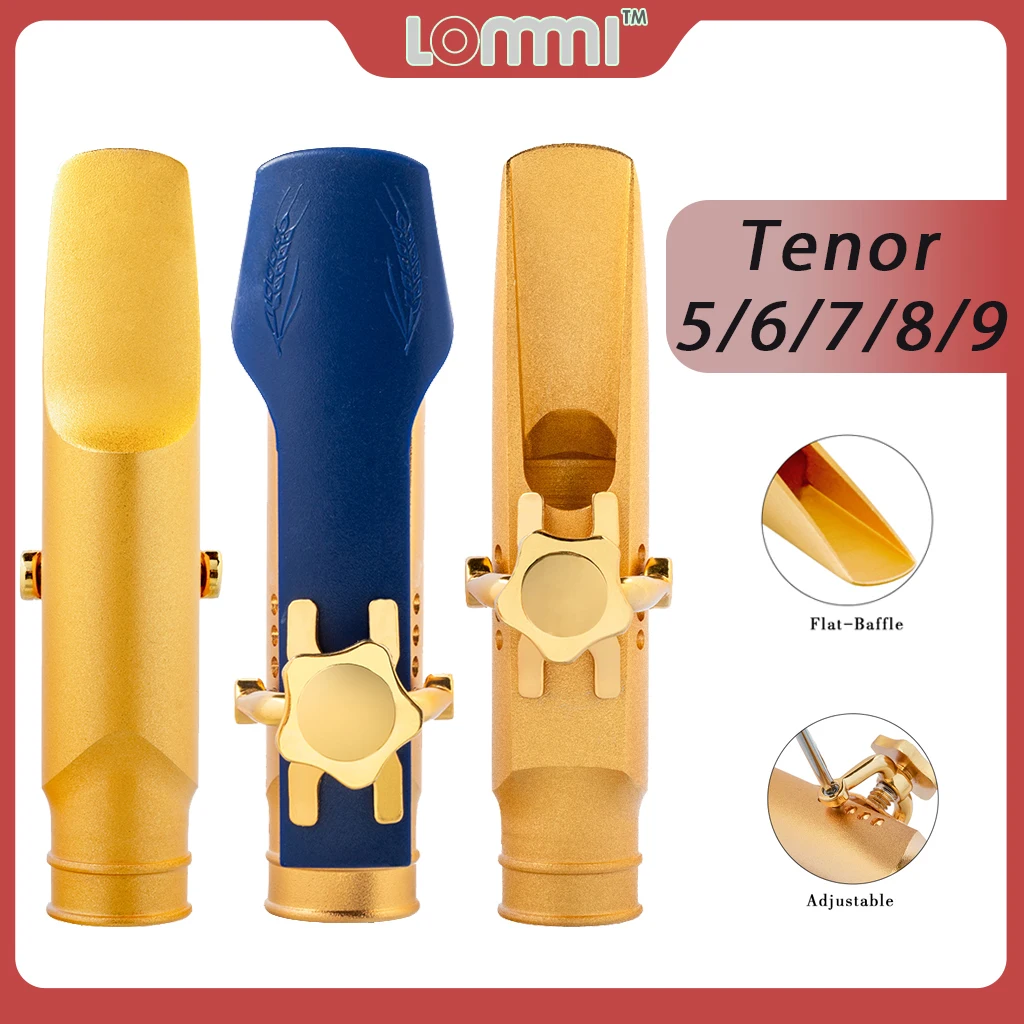 LOMMI Super Quality Concert Player Tenor Sax MTP Saxophone Mouthpiece Saxfone Tenor Mouthpiece Tip Size 5/6/7/8/9 Mouth Pieces