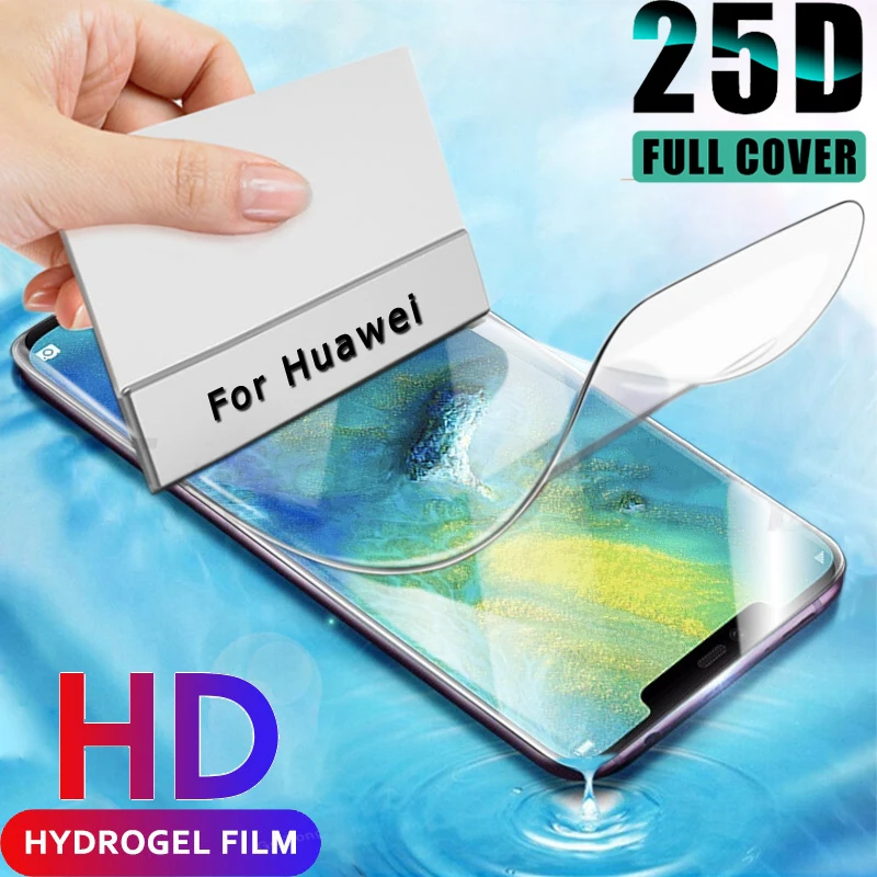 Hydrogel Film For Huawei P40 Pro Soft Film P30 Lite Not Glass P 30 40 Mate 20 Lite 30 Pro Mate20 30 P Smart Z Screen Protector