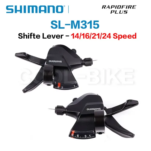 SHIMANO Altus SL-M315 SL-M310 MTB palanca de cambios 2X7 2X8 3x7 3x8 2 3 7 8 14 16 21 24 S velocidad bicicleta de montaña palanca de cambios juego de gatillo