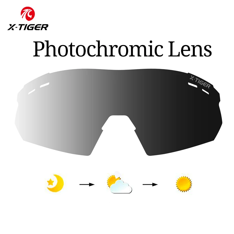 X-TIGER Cycling Glasses EXS Accessories Photochromic Lens Bike Sunglasses Feets Polarized Lens Replacement Lense Myopia Frame